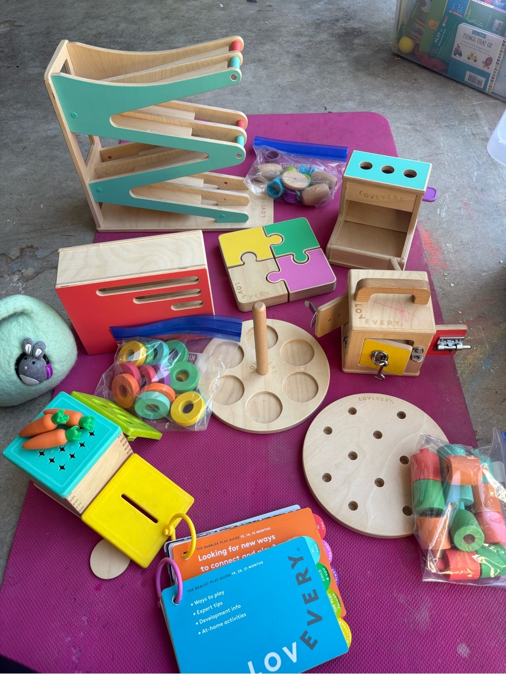 Lovevery Wooden Learning Toy Set - Multicolor